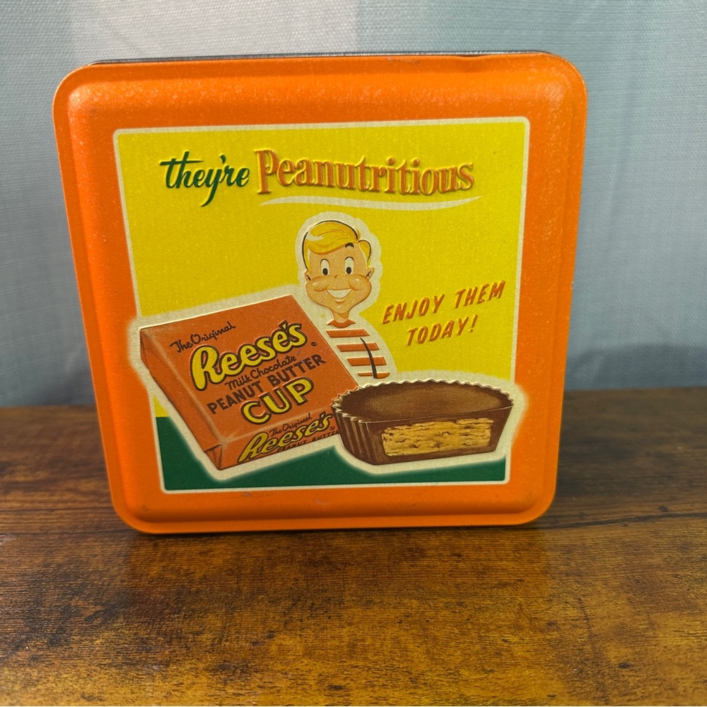 Vintage 1997 Hershey's Millennium Series Canister #3 Reese's Peanutricious Tin